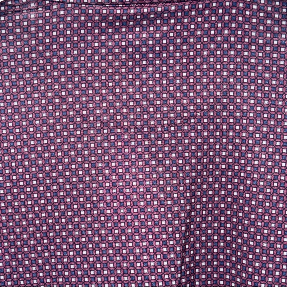 Ben Hogan Performance Golf Polo Men’s S Purple Geometric Moisture Wicking UPF 20 - Picture 10 of 13